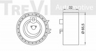 TREVI AUTOMOTIVE td1676 -  Натяжной ролик, ремень ГРМ